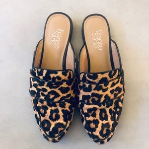 Franco Sarto 8.5 Leopard Mules
